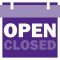 Icon of open/closed sign